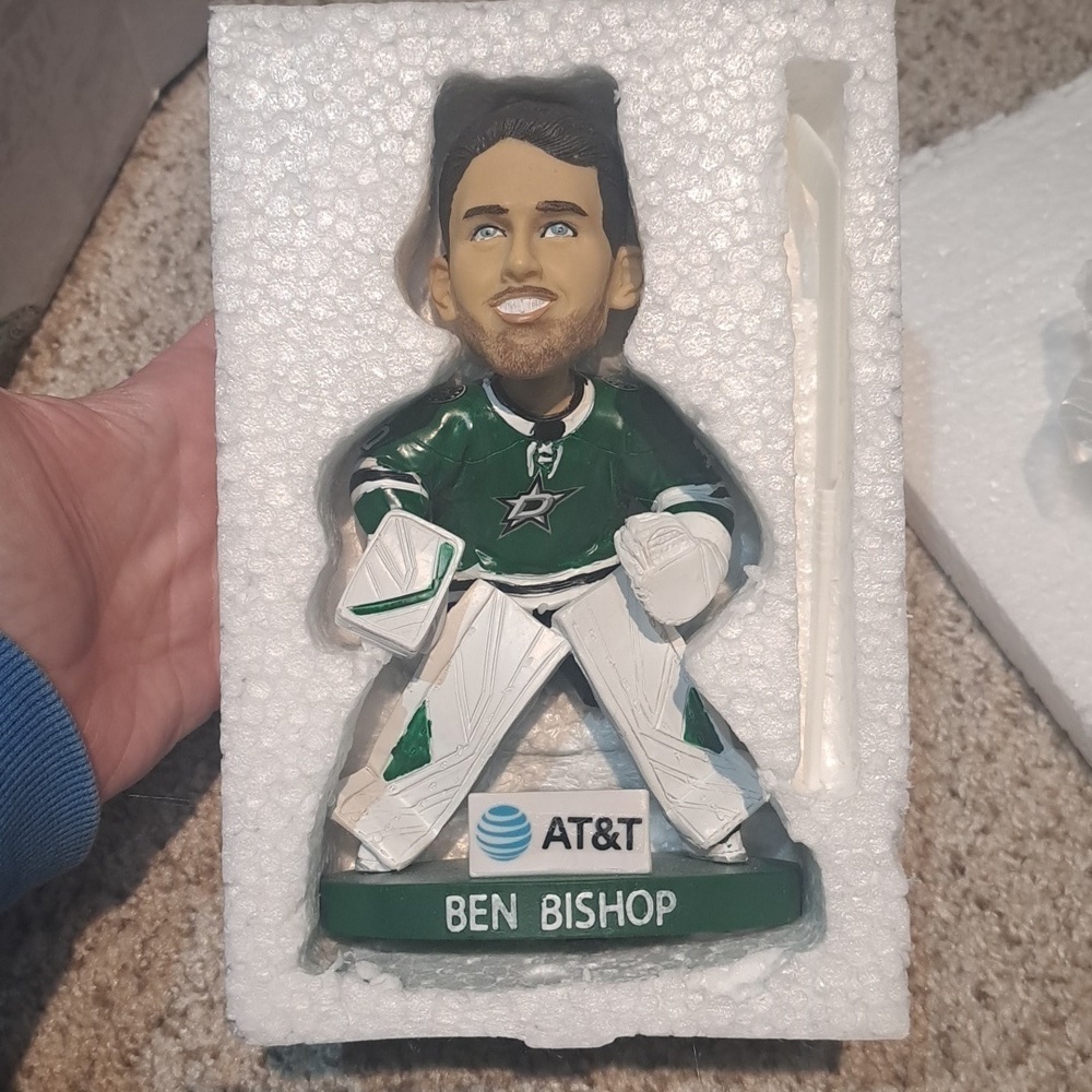 NIB DALLAS STARS 7inch BobbleHead ~ Ben Bishop